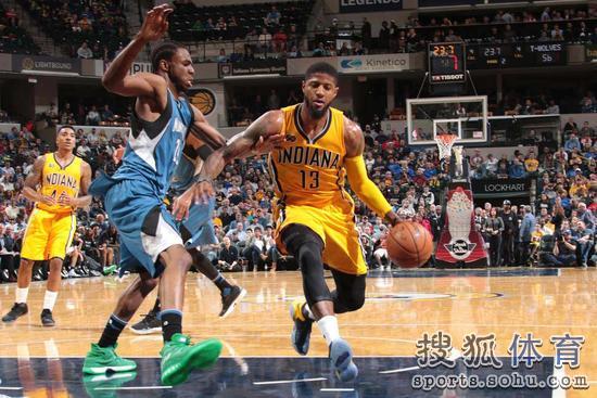  唐斯三分绝杀惊呆全场，森林狼客场一分险胜步行者  